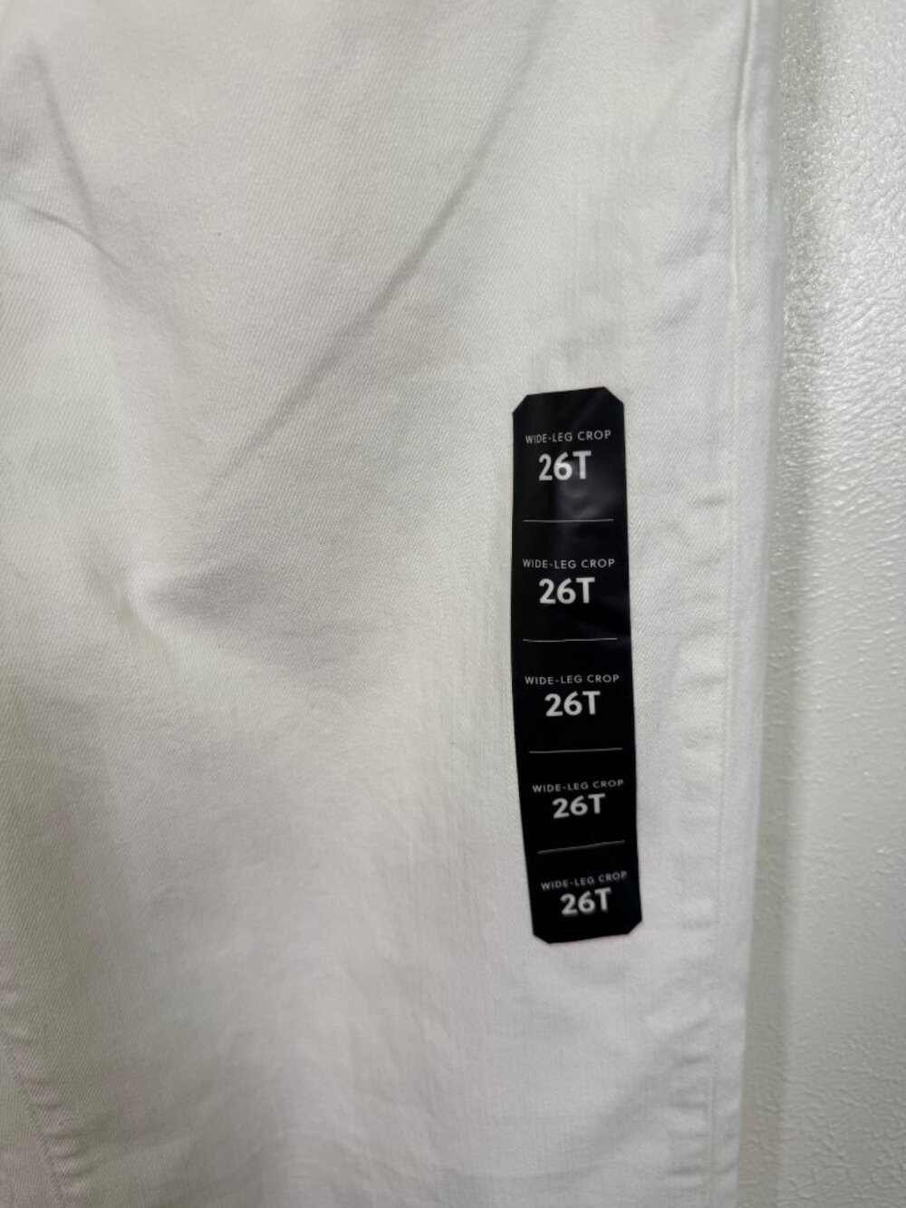 J.Crew Womens White Wide-Leg Crop Jeans Raw Hem 26 Tall Boho Neutral Preppy - Picture 10 of 14